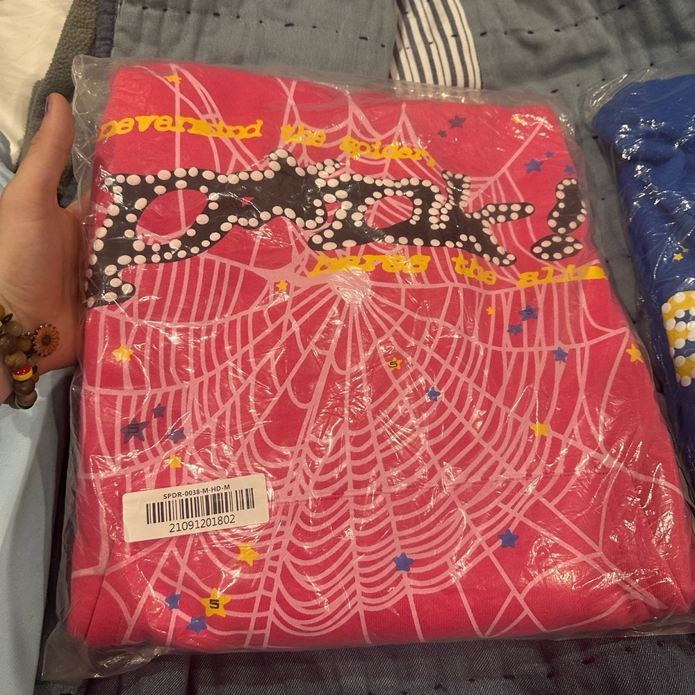 RARE P*NK v1 Sp5der Hoodie (Has Auth tags!! brand new.)